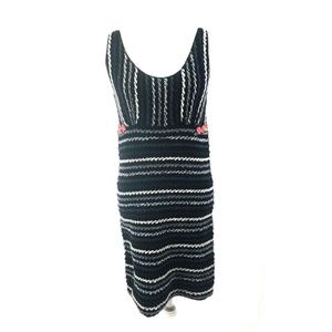 Free People wool blend striped rose dress large